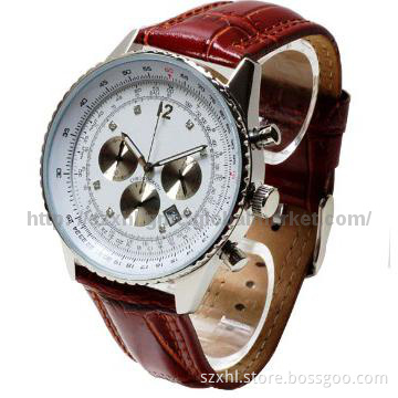 Fashion leather band man wrist watch XHL-G1